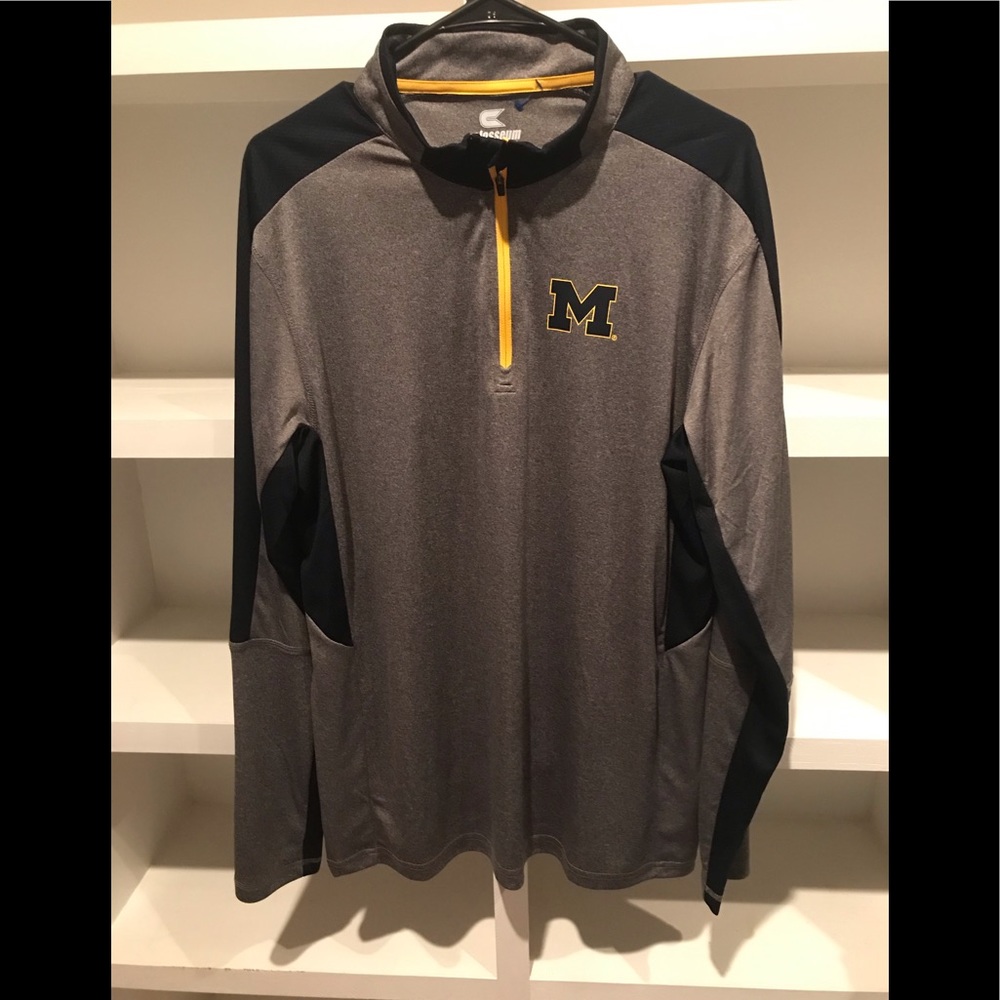 Michigan 1/4 Zip Pullover New without tags L , 🔥